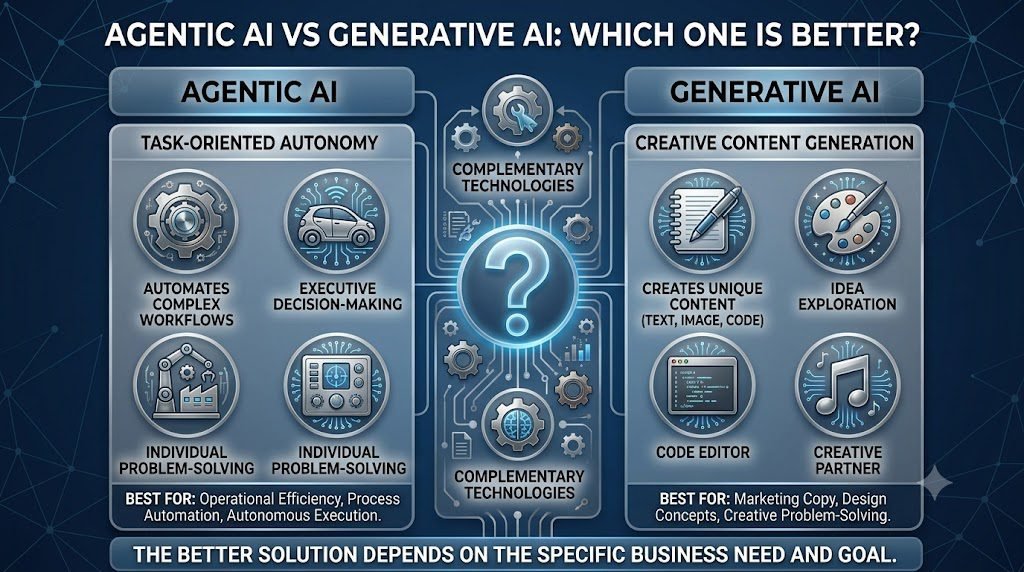 which one generative or agentic?